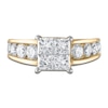 Thumbnail Image 3 of Princess & Round-Cut Diamond Engagement Ring 2-1/2 ct tw 14K Yellow Gold