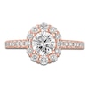 Thumbnail Image 3 of Diamond Halo Engagement Ring 1-1/4 ct tw 14K Rose Gold