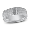 Thumbnail Image 1 of Dome Hammered Wedding Band Platinum 7mm