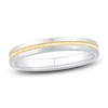 Thumbnail Image 1 of Men's Brushed Rope Wedding Band 14K Two-Tone Gold 3.1mm