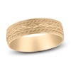 Thumbnail Image 1 of Men's Tribal Milgrain Wedding Band 14K Yellow Gold 6mm