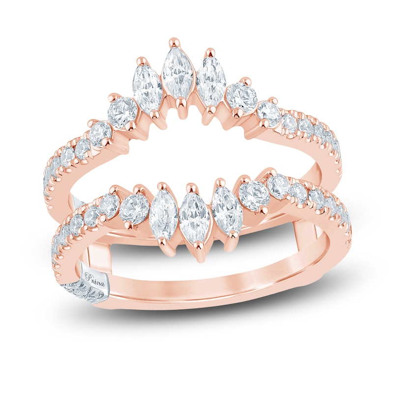 Main Image 1 of Pnina Tornai Marquise & Round-Cut Diamond Enhancer 1 ct tw 14K Rose Gold