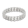 Thumbnail Image 3 of Men's Cuban Link Wedding Band 14K White Gold 5mm