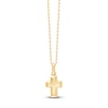 Thumbnail Image 0 of Children's Cross Pendant Necklace 18K Yellow Gold 10"