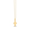 Thumbnail Image 1 of Children's Cross Pendant Necklace 18K Yellow Gold 10"