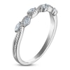 Thumbnail Image 1 of Certified Marquise-Cut Diamond Anniversary Ring 1/5 ct tw 14K White Gold