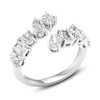 Thumbnail Image 1 of Cushion, Oval, Round, Pear, Marquise & Emerald-Cut Lab-Created Diamond Wrap Ring 2 ct tw 14K White Gold