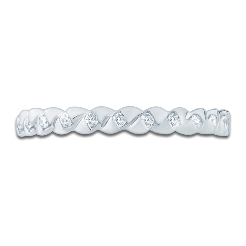 Main Image 3 of Pnina Tornai Diamond Scalloped Stackable Band 1/6 ct tw 14K White Gold