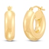 Thumbnail Image 2 of Chunky Hoop Earrings 10K Yellow Gold 16mm