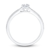 Thumbnail Image 3 of Diamond Engagement Ring 1/2 ct tw Oval/Round 14K White Gold