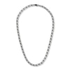 Thumbnail Image 4 of Solid Paperclip Chain Necklace 18&quot;/Bracelet Set Black Ion-Plated Stainless Steel 7.5&quot;