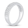 Thumbnail Image 1 of Diamond Anniversary Band 1/2 ct tw Baguette/Round 14K White Gold