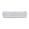 Thumbnail Image 2 of Diamond Anniversary Band 1/2 ct tw Baguette/Round 14K White Gold