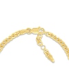 Thumbnail Image 3 of &quot;MOM&quot; Curb Bracelet 14K Yellow Gold 6.7&quot; Adj.