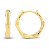 Thumbnail Image 2 of Bamboo Hoop Earrings 14K Yellow Gold