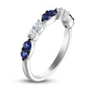 Thumbnail Image 2 of Vera Wang WISH Natural Blue Sapphire Band 1/6 ct tw Diamonds 10K White Gold