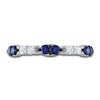 Thumbnail Image 3 of Vera Wang WISH Natural Blue Sapphire Band 1/6 ct tw Diamonds 10K White Gold