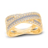 Thumbnail Image 1 of Kallati Diamond Ring 3/4 ct tw Round/Baguette 14K Yellow Gold