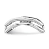 Thumbnail Image 3 of High-Polish Double Wave Ring 14K White Gold