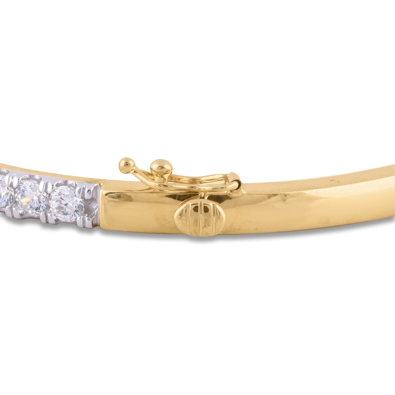 Lab Grown Diamond Channel-Set Bangle Bracelet in 14k Yellow Gold (3 ct. tw.)