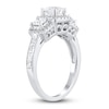 Thumbnail Image 2 of Diamond Engagement Ring 1-1/4 ct tw Princess/Round 14K White Gold