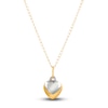 Thumbnail Image 1 of Children's Heart Necklace 14K Two-Tone Gold