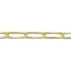 Thumbnail Image 3 of High-Polish Oval Link Necklace 14K Yellow Gold 24&quot; 7mm