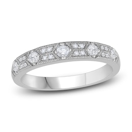 Diamond Anniversary Band 1/3 ct tw Round 14K White Gold