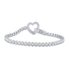 Thumbnail Image 1 of Diamond Tennis Bracelet 1-1/4 ct tw Round 14K White Gold 7"