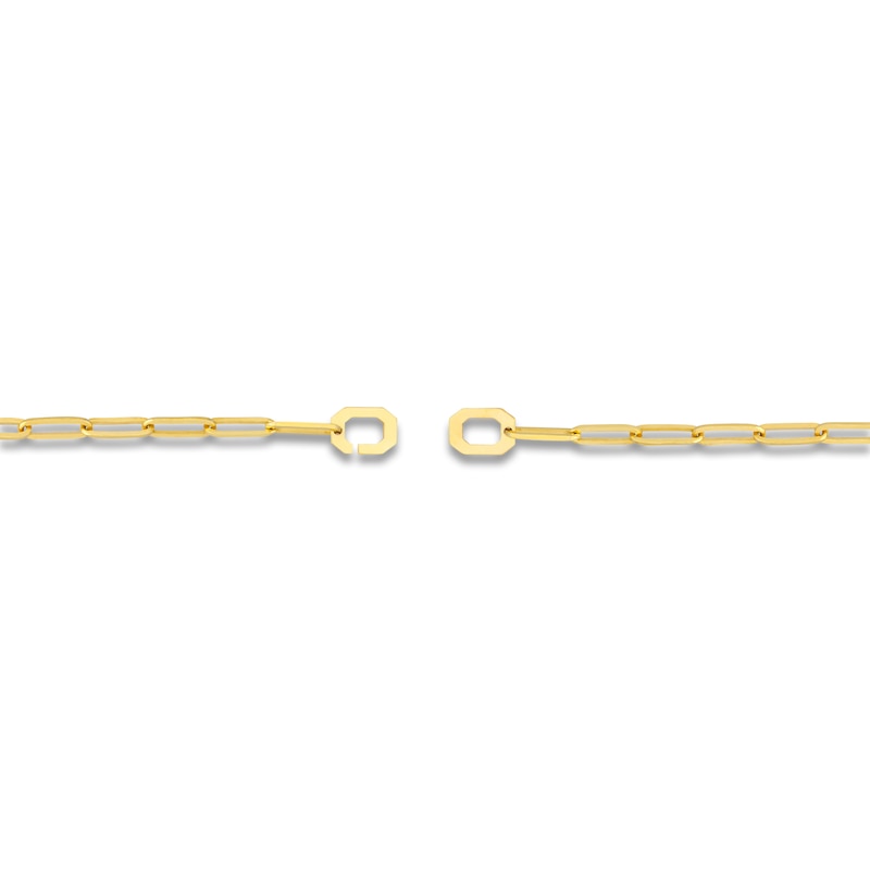 Main Image 3 of Paperclip Chain Bracelet 14K Yellow Gold 7.25&quot; 3.8mm