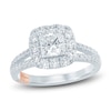 Thumbnail Image 0 of Pnina Tornai Diamond Engagement Ring 1-3/4 ct tw Princess/Round 14K White Gold