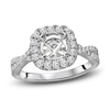 Thumbnail Image 0 of Diamond Engagement Ring Setting 1/2 ct tw Round Platinum