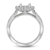 Thumbnail Image 1 of Diamond Engagement Ring Setting 1/2 ct tw Round Platinum