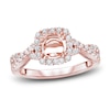 Thumbnail Image 1 of Diamond Engagement Ring Setting 1/2 ct tw Round 14K Rose Gold