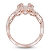 Thumbnail Image 2 of Diamond Engagement Ring Setting 1/2 ct tw Round 14K Rose Gold