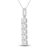 Thumbnail Image 2 of Diamond Pendant Necklace 3/4 ct tw 14K White Gold