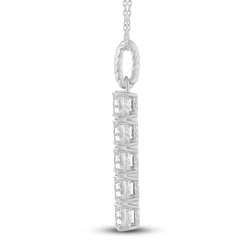 Main Image 3 of Diamond Pendant Necklace 3/4 ct tw 14K White Gold