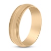 Thumbnail Image 2 of Milgrain Beveled Wedding Band 14K Yellow Gold 8mm