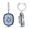 Thumbnail Image 1 of Le Vian Natural Sapphire, Aquamarine & Diamond Earrings 7/8 ct tw Platinum