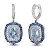 Thumbnail Image 2 of Le Vian Natural Sapphire, Aquamarine & Diamond Earrings 7/8 ct tw Platinum