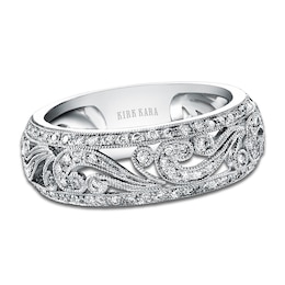 Kirk Kara Diamond Scroll Ring 3/8 ct tw 14K White Gold