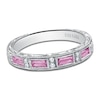 Thumbnail Image 0 of Kirk Kara Natural Pink Sapphire & Diamond Wedding Band 1/20 ct tw Platinum