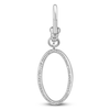 Thumbnail Image 0 of Charm'd by Lulu Frost Diamond Letter O Charm 1/10 ct tw Pavé Round 10K White Gold