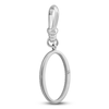 Thumbnail Image 1 of Charm'd by Lulu Frost Diamond Letter O Charm 1/10 ct tw Pavé Round 10K White Gold