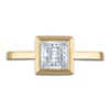 Thumbnail Image 3 of Lab-Created Princess Diamond Solitaire Ring 1-1/2 ct tw 18K Yellow Gold (F/SI2)