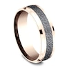 Thumbnail Image 2 of Men's Ottoman Pattern Comfort-Fit Wedding Band 7mm 14K Rose Gold & Matte Dark Gray Tantalum