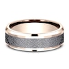 Thumbnail Image 3 of Men's Ottoman Pattern Comfort-Fit Wedding Band 7mm 14K Rose Gold & Matte Dark Gray Tantalum