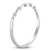 Thumbnail Image 2 of Certified Diamond Baguette & Round-Cut Anniversary Ring 1/15 ct tw 14K White Gold