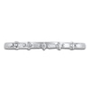 Thumbnail Image 3 of Certified Diamond Baguette & Round-Cut Anniversary Ring 1/15 ct tw 14K White Gold