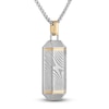 Thumbnail Image 1 of Forged by Jared Men's Necklace 18K Yellow Gold, Damascus Steel & Sterling Silver 24"
